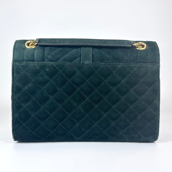 Saint Laurent Medium Suede Triquilt Envelope Shoulder Bag - Picture 4 of 13